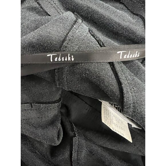 Vtg J Harris Bodycon‎ Dress XS Black Sheer Mesh Back Cutouts Y2K Goth Glam Party - Picture 10 of 10